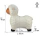 Animal saltarín oveja HoppyDoo blanca com bomba