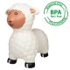 Animal saltarín oveja HoppyDoo blanca com bomba