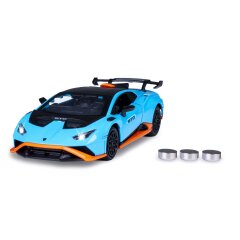 Lamborghini Huracán STO Diecast 1:32 blue incl. Button cells