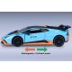 Lamborghini Huracán STO Diecast 1:32 blu incl. Pile a bottone
