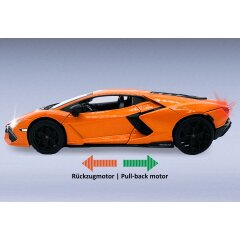 Lamborghini Revuelto Diecast 1:32 orange incl. Button cells