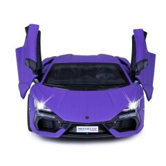 Lamborghini Revuelto Diecast 1:32 viola incl. Pile a bottone