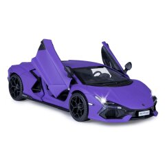 Lamborghini Revuelto Diecast 1:32 viola incl. Pile a bottone