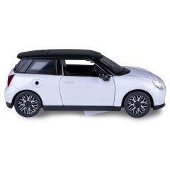 BMW Mini Cooper Diecast 1:28 white incl. Button cells