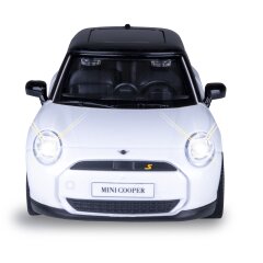 BMW Mini Cooper Diecast 1:28 white incl. Button cells