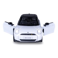 BMW Mini Cooper Diecast 1:28 white incl. Button cells