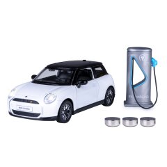 BMW Mini Cooper Diecast 1:28 white incl. Button cells