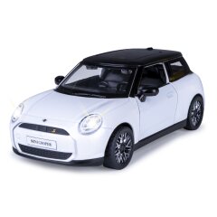 BMW Mini Cooper Diecast 1:28 white incl. Button cells