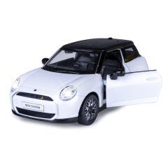 BMW Mini Cooper Diecast 1:28 white incl. Button cells