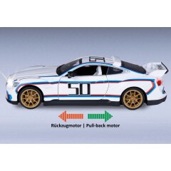 BMW 3.0 CSL Diecast 1:34 bianco incl. Pile a bottone
