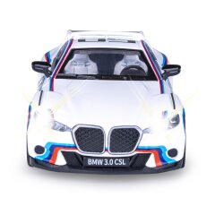 BMW 3.0 CSL Diecast 1:34 white incl. Button cells