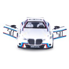 BMW 3.0 CSL Diecast 1:34 white incl. Button cells