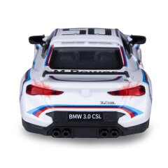 BMW 3.0 CSL Diecast 1:34 white incl. Button cells