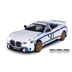 BMW 3.0 CSL Diecast 1:34 white incl. Button cells