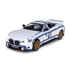 BMW 3.0 CSL Diecast 1:34 white incl. Button cells