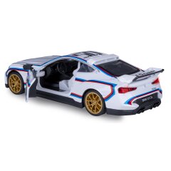 BMW 3.0 CSL Diecast 1:34 white incl. Button cells