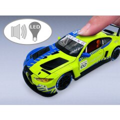 BMW M4 GT3 Diecast 1:24 verde incl. Pilas de botón