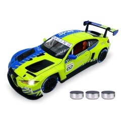 BMW M4 GT3 Diecast 1:24 verde incl. Pilas de botón