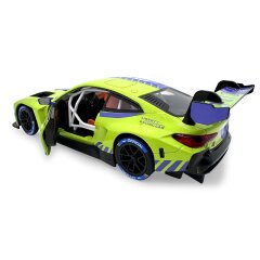 BMW M4 GT3 Diecast 1:24 verde incl. Pilas de botón