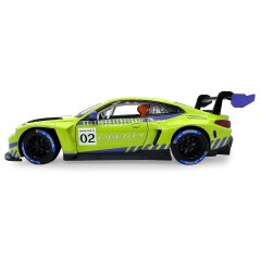 BMW M4 GT3 Diecast 1:24 verde incl. Pile a bottone