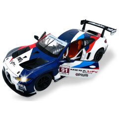 BMW M4 GT3 Diecast 1:24 bianco incl. Pile a bottone