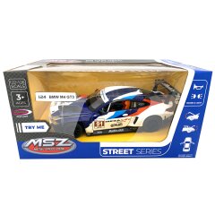 BMW M4 GT3 Diecast 1:24 blanco incl. Pilas de botón