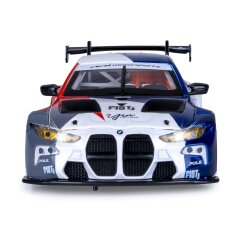 BMW M4 GT3 Diecast 1:24 weiß inkl. Knopfzellen