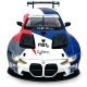 BMW M4 GT3 Diecast 1:24 bianco incl. Pile a bottone