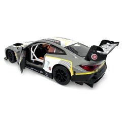 BMW M4 GT3 Diecast 1:24 grigio incl. Pile a bottone