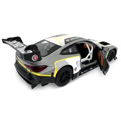 BMW M4 GT3 Diecast 1:24 grigio incl. Pile a bottone