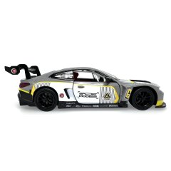 BMW M4 GT3 Diecast 1:24 grigio incl. Pile a bottone
