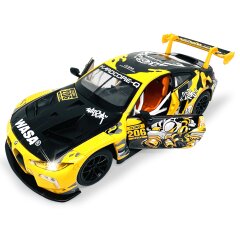 BMW M4 GT3 Diecast 1:24 amarillo incl. Pilas de botón