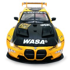 BMW M4 GT3 Diecast 1:24 amarillo incl. Pilas de botón
