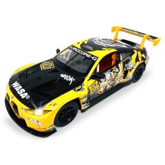 BMW M4 GT3 Diecast 1:24 amarillo incl. Pilas de botón