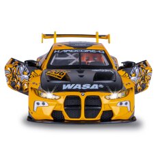 BMW M4 GT3 Diecast 1:24 gelb inkl. Knopfzellen