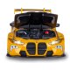 BMW M4 GT3 Diecast 1:24 gelb inkl. Knopfzellen