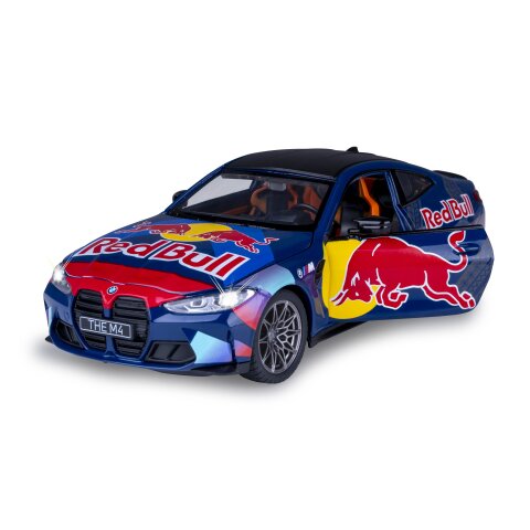BMW M4 Diecast 1:24 azul incl. Pilas de botón