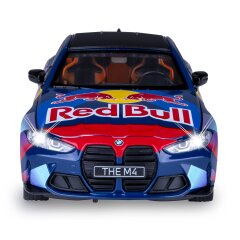 BMW M4 Diecast 1:24 blu incl. Pile a bottone