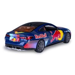 BMW M4 Diecast 1:24 blu incl. Pile a bottone