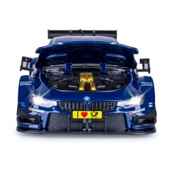 BMW M4 DTM Diecast 1:24 azul incl. Pilas de botón