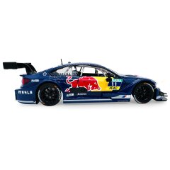 BMW M4 DTM Diecast 1:24 blu incl. Pile a bottone