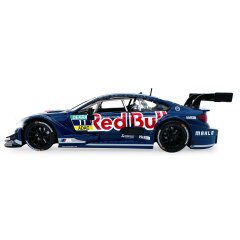 BMW M4 DTM Diecast 1:24 blu incl. Pile a bottone