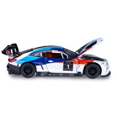 BMW M4 GT3 Diecast 1:32 bianco incl. Pile a bottone