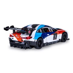 BMW M4 GT3 Diecast 1:32 bianco incl. Pile a bottone