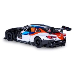 BMW M4 GT3 Diecast 1:32 bianco incl. Pile a bottone