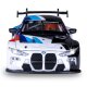 BMW M4 GT3 Diecast 1:32 bianco incl. Pile a bottone