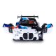 BMW M4 GT3 Diecast 1:32 bianco incl. Pile a bottone
