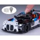 BMW M4 GT3 Diecast 1:32 bianco incl. Pile a bottone