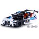 BMW M4 GT3 Diecast 1:32 bianco incl. Pile a bottone