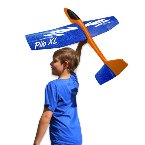 Pilo XL Schaumwurfgleiter EPP Tragflche blau Rumpf orange